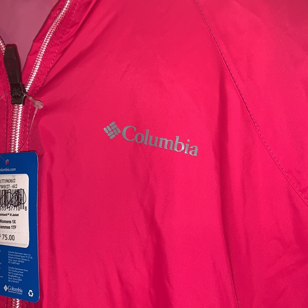 Columbia Pink Waterproof Hooded Jacket - Picture 3 of 4